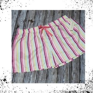 NWT Bright Striped Women's Sleep Shorts Sz M